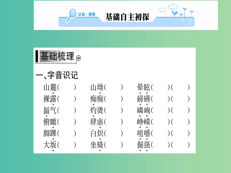 高中语文 散文部分 第一单元 汉家寨课件 新人教版选修《中国现代诗歌散文欣赏》.ppt_第2页