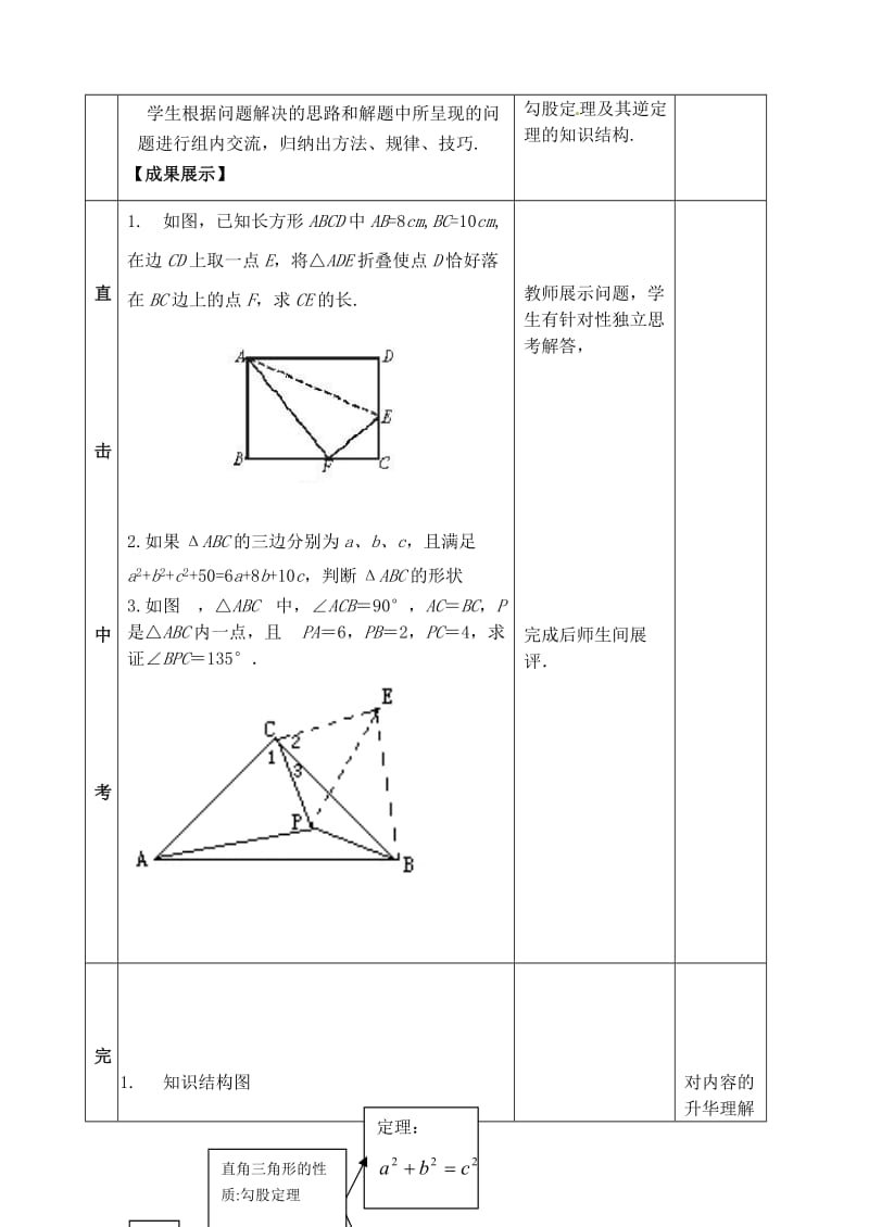 2019版中考数学专题复习 专题五（21）勾股定理教案.doc_第3页