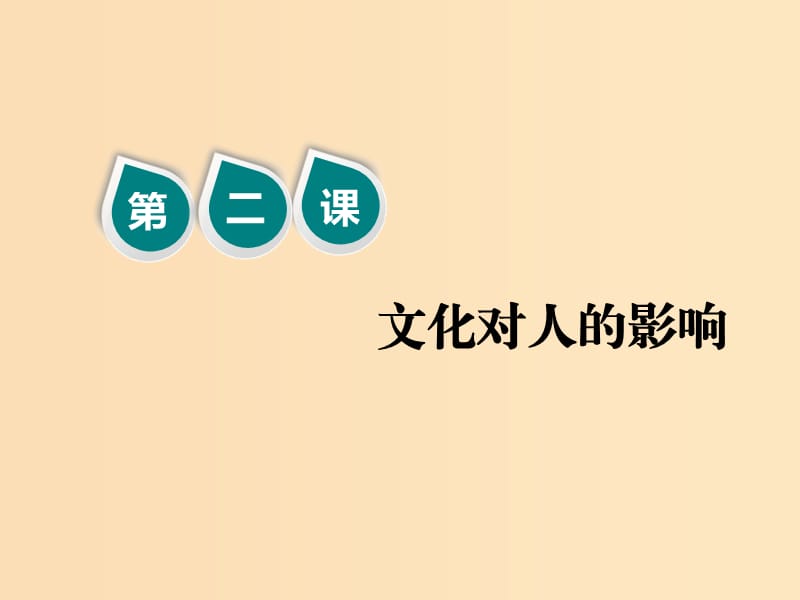 （新课改省份专用）2020版高考政治一轮复习 第三模块 文化生活 第一单元 文化与生活 第二课 文化对人的影响课件.ppt_第1页