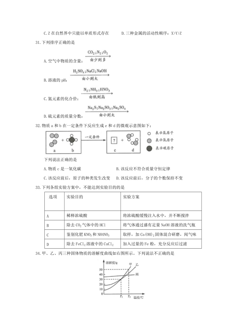 江苏省连云港市中考化学真题试题（含答案）.doc_第2页