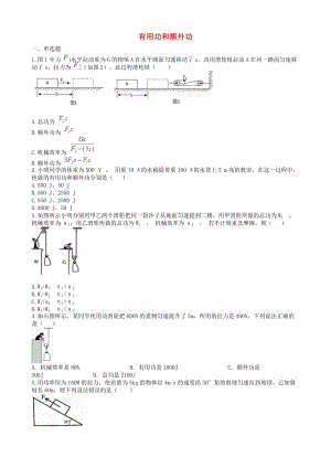 2019中考物理 知識點全突破系列 專題70 有用功和額外功.doc