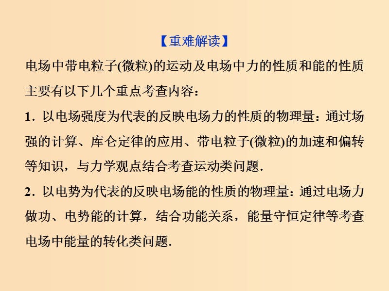 （江苏专用）2020版高考物理大一轮复习 第七章 静电场 高考培优讲座6 力电综合问题课件.ppt_第2页