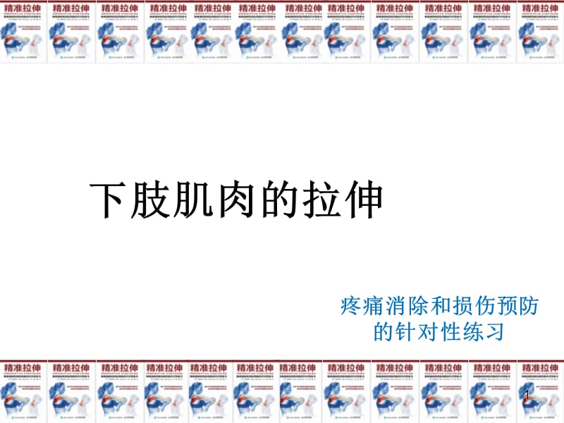 疼痛消除和损伤预防的针对性练习下肢肌肉ppt课件_第1页