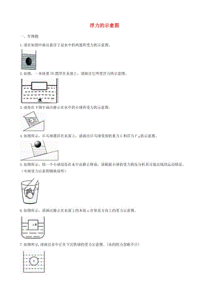 2019中考物理 知識點全突破系列 專題17 浮力的示意圖.doc