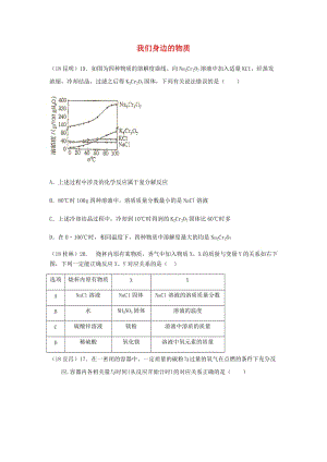 中考化學真題分類匯編 2 我們身邊的物質(zhì) 綜合 1圖像題 1一個圖像.doc