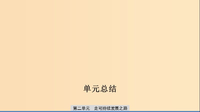 2019-2020版高中地理 第二單元 走可持續(xù)發(fā)展之路單元總結(jié)課件 魯教版必修3.ppt_第1頁