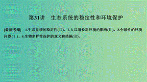 2019版高考生物大一輪復(fù)習 第九單元 生物與環(huán)境 第31講 生態(tài)系統(tǒng)的穩(wěn)定性和環(huán)境保護課件 蘇教版.ppt