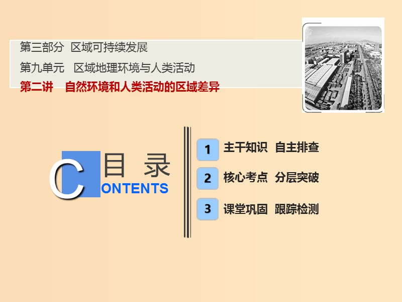 2019版高考地理一輪復習 9.2 自然環(huán)境和人類活動的區(qū)域差異課件 魯教版.ppt_第1頁