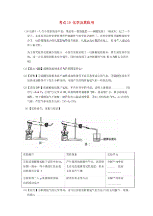 中考化學真題分類匯編 4 化學與社會發(fā)展 考點19 化學及其應用 5 化肥 3 綜合 實驗探究.doc