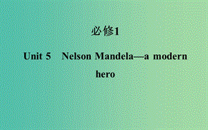 高考英语一轮复习 Unit5 Nelson Mandela-a modern hero课件 新人教版必修1.ppt