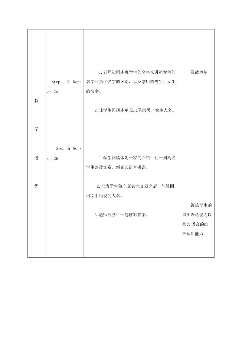 七年级英语上册 Unit 2 This is my sister Section B（2a-2c）教案 人教新目标版.doc_第3页