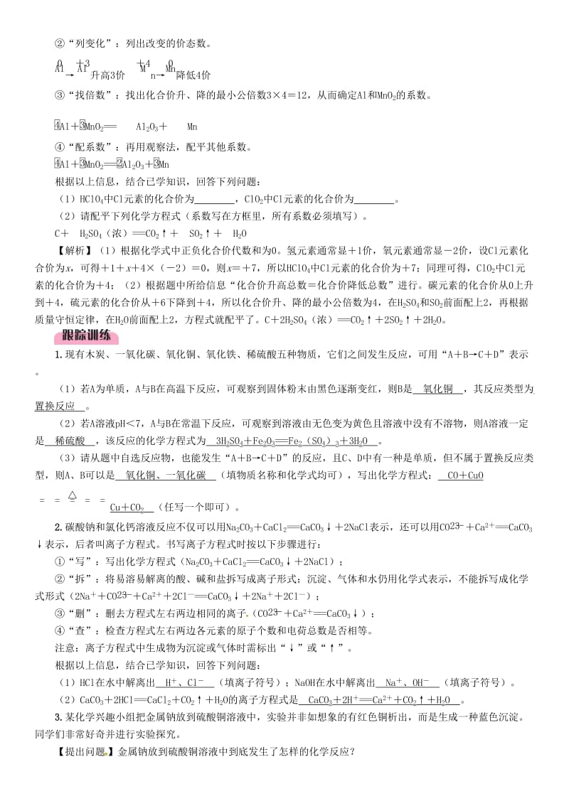 2019届中考化学复习 第2编 重点专题突破篇 专题突破6 探究题（初高衔接型）（精讲）练习.doc_第2页