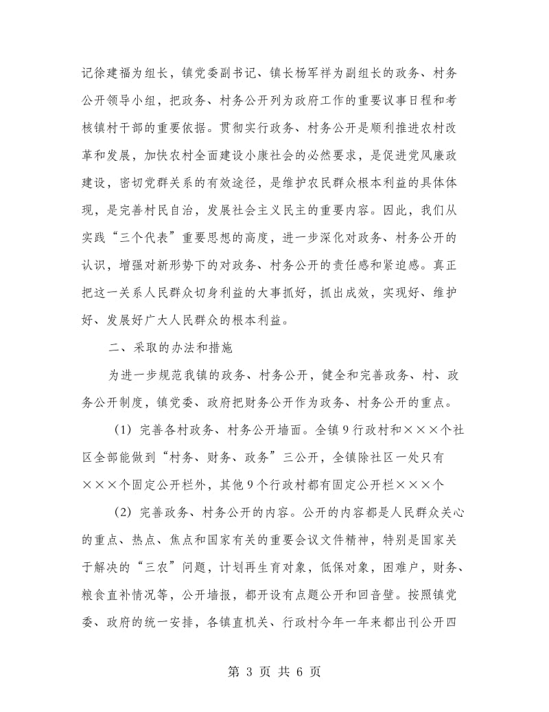 乡镇政府政务村务制度公开自查报告.doc_第3页