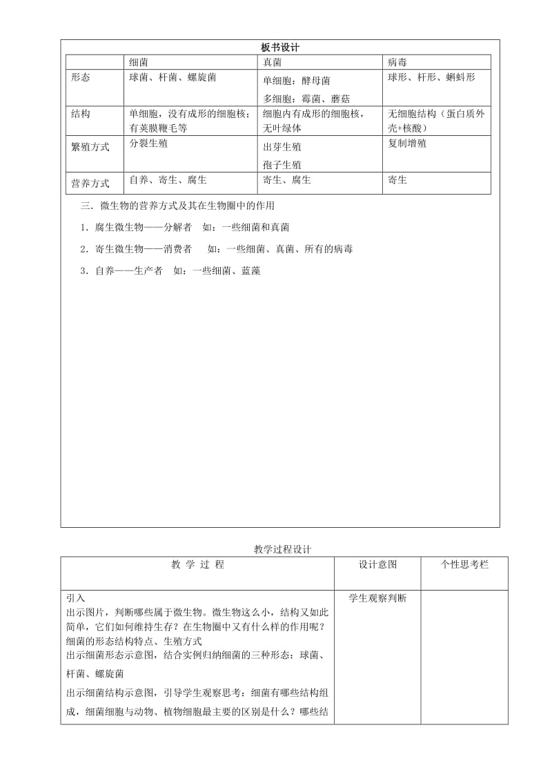 贵州省遵义市八年级生物上册 第18章 第1节 微生物在生物圈中的作用教案2 （新版）北师大版.doc_第2页