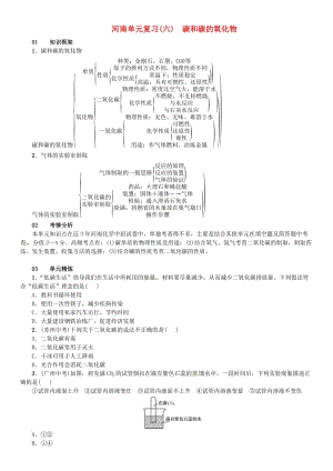 九年級化學(xué)上冊 第六單元 碳和碳的氧化物單元復(fù)習(xí)（六）碳和碳的氧化物（增分課練）試題 新人教版.doc