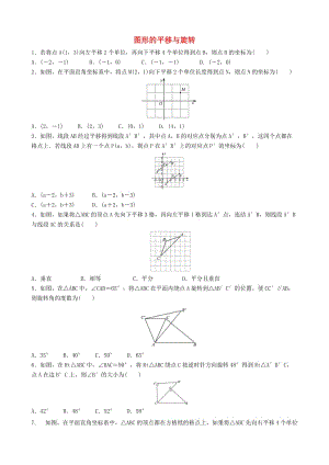 中考數(shù)學專項復習 圖形的平移與旋轉(zhuǎn)練習.doc