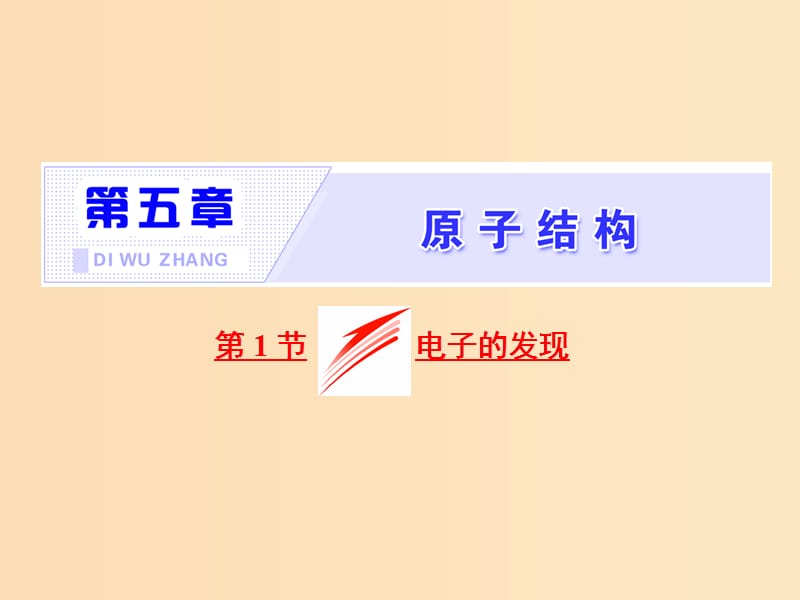 （山東省專用）2018-2019學年高中物理 第十八章 原子結(jié)構(gòu) 第1節(jié) 電子的發(fā)現(xiàn)課件 新人教版選修3-5.ppt_第1頁