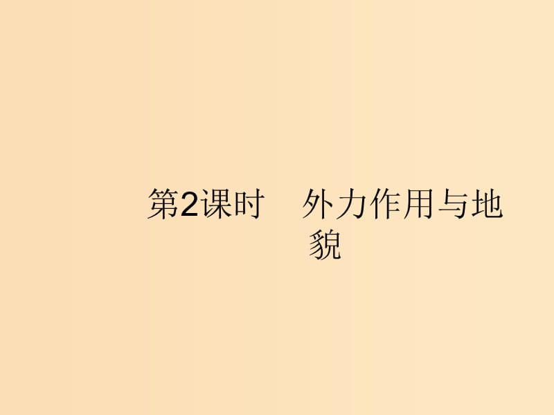 （浙江選考Ⅰ）2019高考地理二輪復(fù)習(xí) 專題2 自然環(huán)境中的物質(zhì)運(yùn)動(dòng)和能量交換 第2講 第2課時(shí) 外力作用與地貌課件.ppt_第1頁(yè)