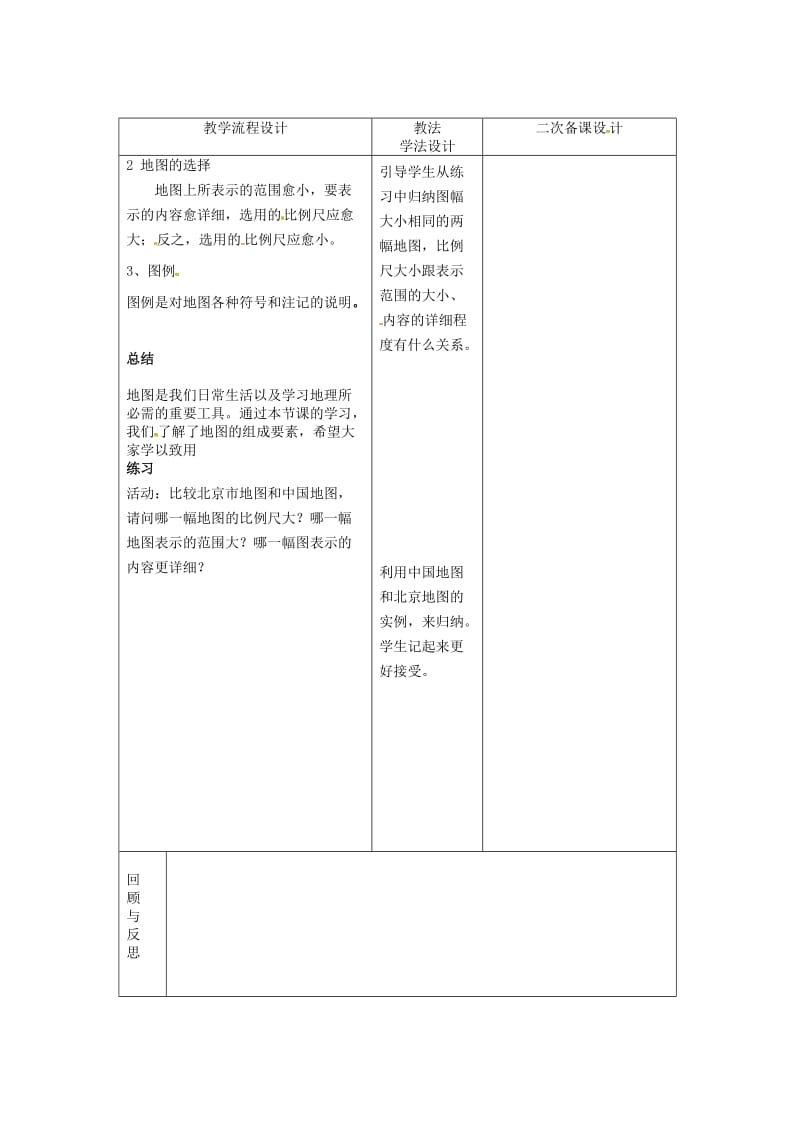 吉林省长春市七年级地理上册 第一章 第三节 地图的阅读教案2 （新版）新人教版.doc_第2页