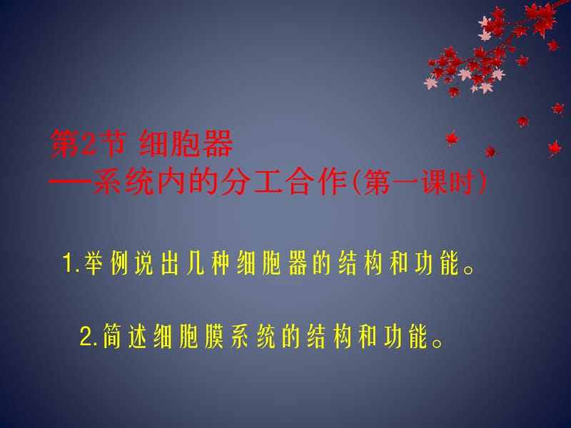 细胞器系统内的分工合作.ppt_第1页