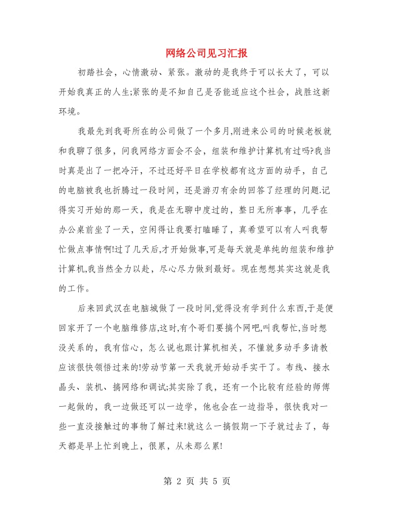 网络公司见习汇报.doc_第2页