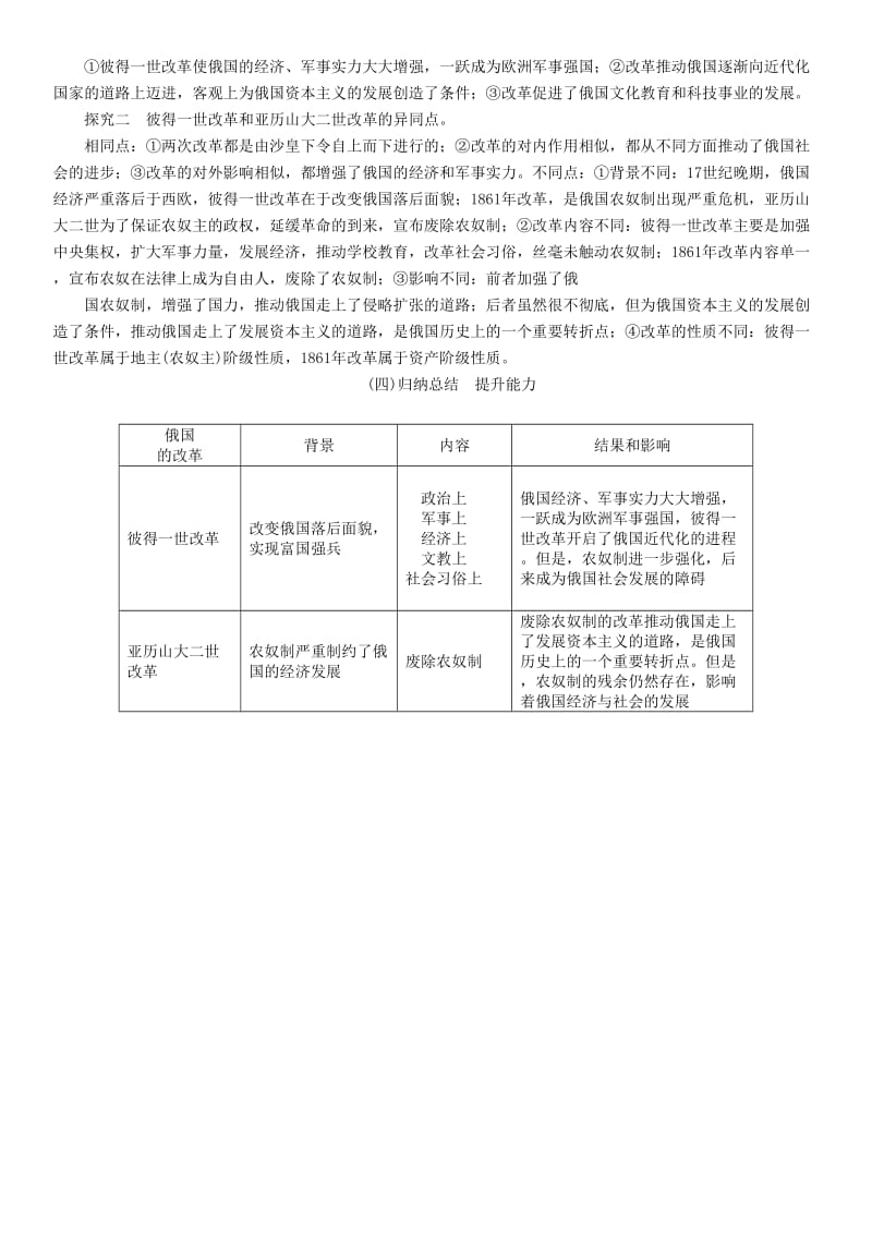 九年级历史下册第一单元殖民地人民的反抗与资本主义制度的扩展第2课俄国的改革教案2新人教版.doc_第2页