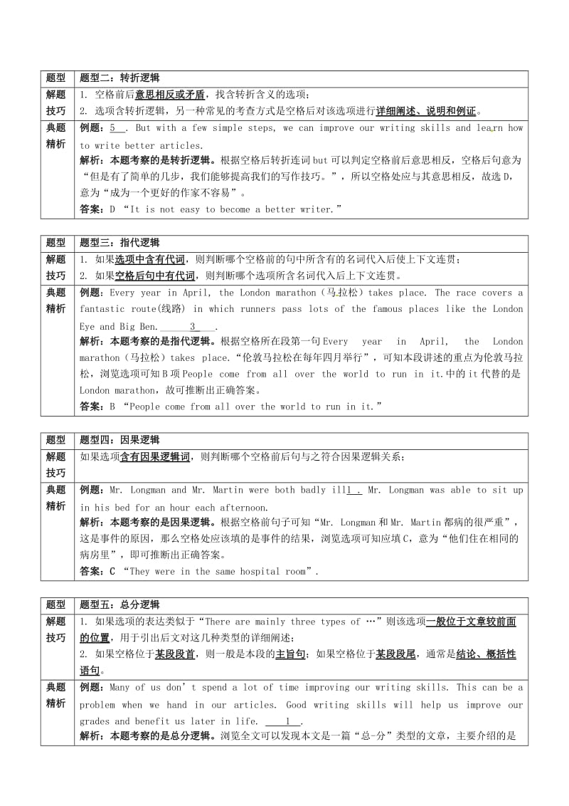 中考英语专题复习 专题十九 任务型阅读 第3讲 五选五+阅读表达.doc_第3页