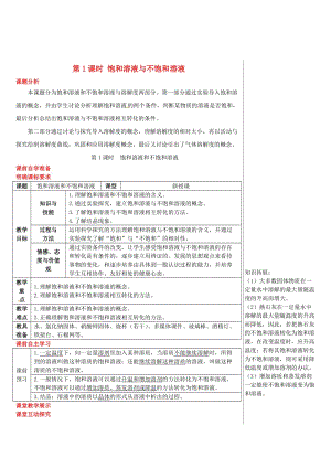 九年級(jí)化學(xué)下冊(cè)第七章溶液7.2物質(zhì)溶解的量7.2.1飽和溶液與不飽和溶液導(dǎo)學(xué)案新版粵教版.doc