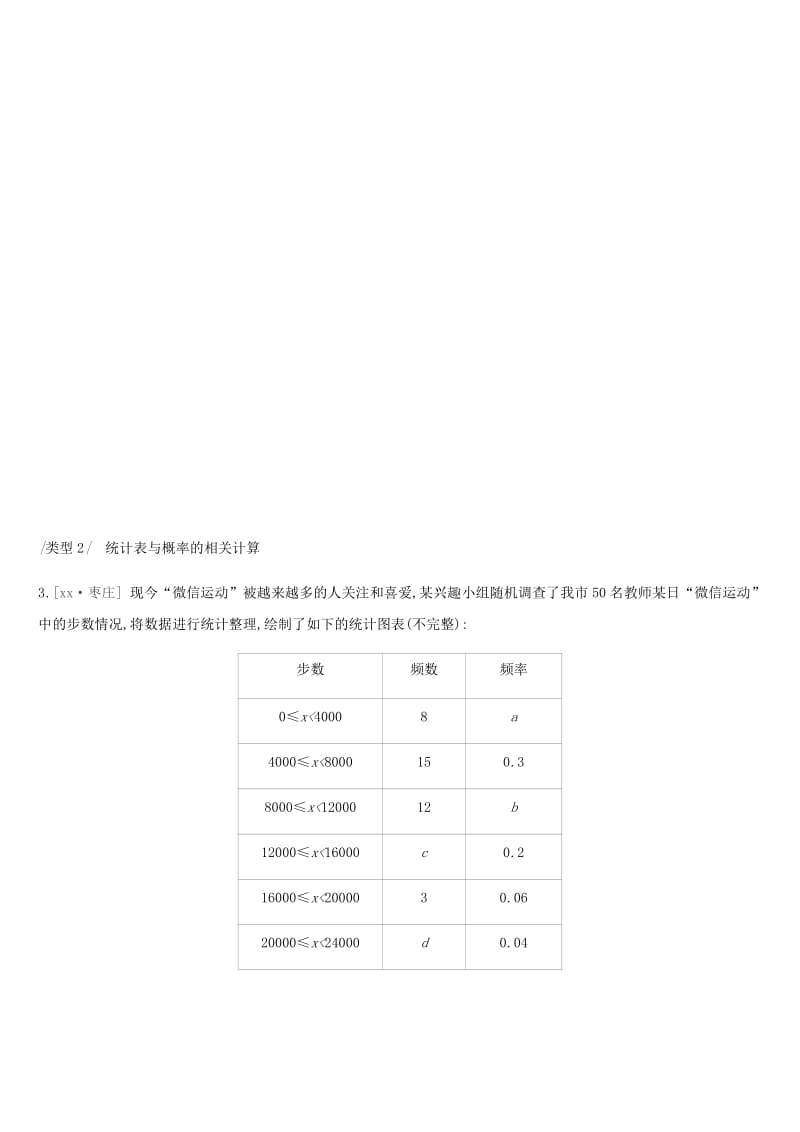 云南省2019年中考数学总复习 提分专练（八）统计与概率练习.doc_第3页