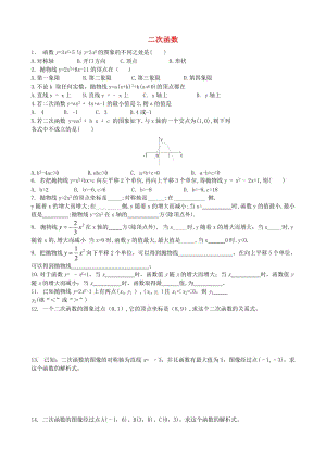 中考數(shù)學(xué)專項(xiàng)復(fù)習(xí) 二次函數(shù)綜合訓(xùn)練題 (I).doc