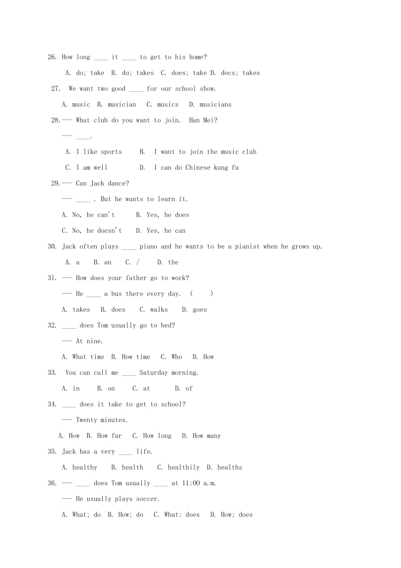 湖北省七年级英语上学期3月月考试题人教新目标版.doc_第3页