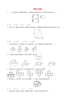 中考數(shù)學(xué)專項(xiàng)復(fù)習(xí) 視圖與投影練習(xí).doc