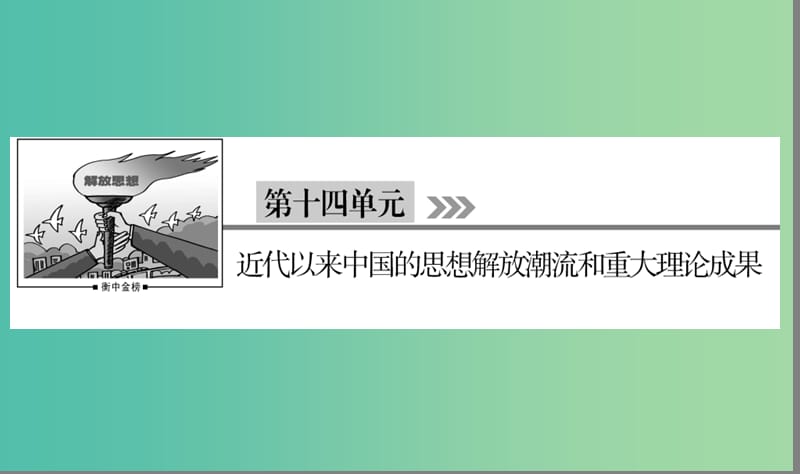 （通用版）河北省衡水市2019届高考历史大一轮复习 单元十四 近代以来中国的思想解放潮流和重大理论成果 第41讲 近代中国的思想解放潮流课件.ppt_第1页