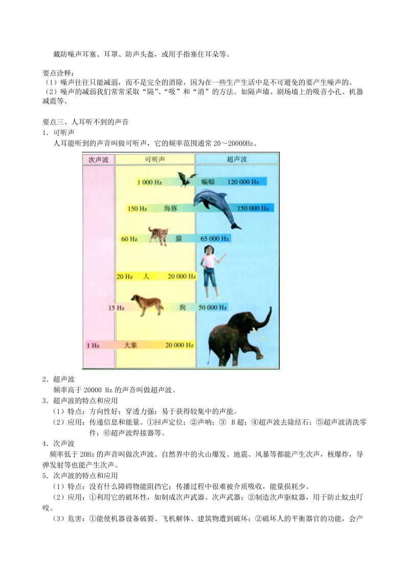 八年级物理上册 1.3-1.4噪声及其控制 人耳听不到的声音学案 （新版）苏科版.doc_第2页