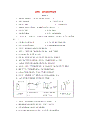 廣東省中考化學(xué)總復(fù)習(xí) 課時8 碳和碳的氧化物練習(xí).doc