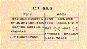 （新課標）2018-2019學年高考物理 主題三 電磁感應及其應用 3.2 交變電流 3.2.3 變壓器課件 新人教版選修3-2.ppt