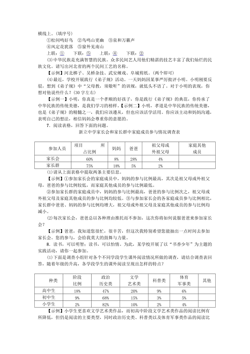 河北省八年级语文上册 专项复习（六）综合性学习 新人教版.doc_第3页