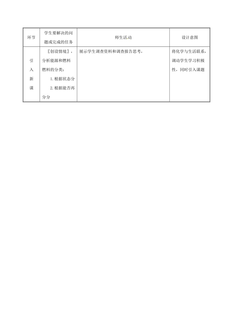 湖南省九年级化学上册 第五章 燃料 5.4 古生物的“遗产”-化石燃料教案 （新版）粤教版.doc_第2页