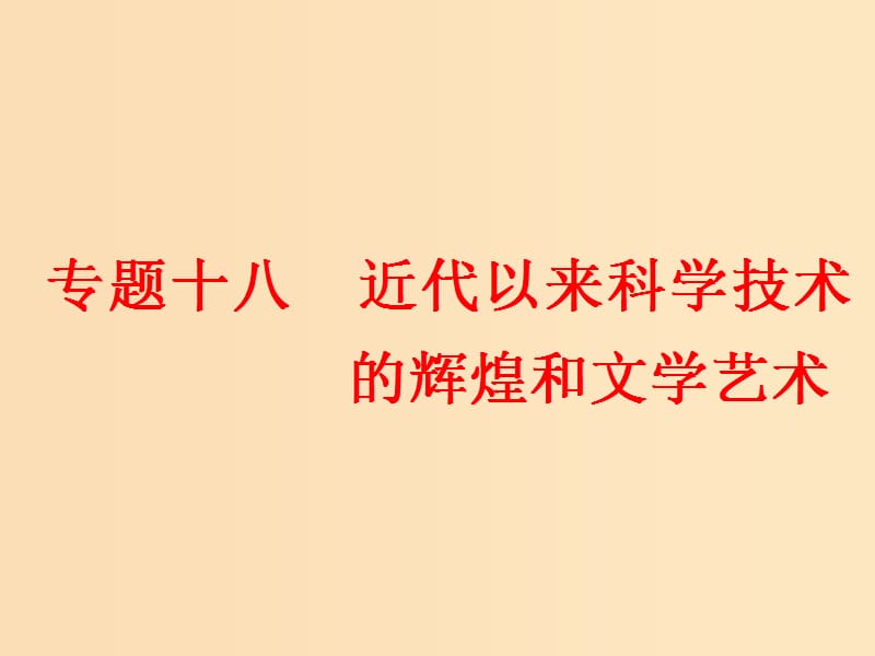 （浙江選考）2019屆高考?xì)v史學(xué)業(yè)水平考試 專(zhuān)題十八 近代以來(lái)科學(xué)技術(shù)的輝煌和文學(xué)藝術(shù) 第42講 近代以來(lái)科學(xué)技術(shù)的輝煌課件.ppt_第1頁(yè)