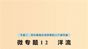 （江蘇專版）2019版高考地理大二輪復(fù)習(xí) 第二部分 專題三 回扣基礎(chǔ) 微專題12 洋流課件.ppt