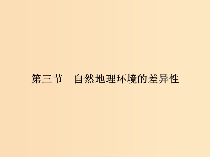 （浙江专版）2018-2019版高中地理 第三章 自然环境地理的整体性与差异性 3.3.1 地域分异的基本规律课件 湘教版必修1.ppt_第1页