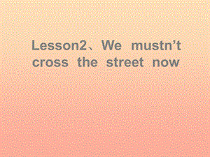 2019春五年級(jí)英語(yǔ)下冊(cè) Lesson 2《We mustn’t cross the street now》課件5 科普版.ppt