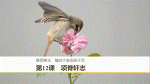 （豫寧）2018-2019版高中語(yǔ)文 第四單元 情動(dòng)于衷而形于言 第12課 項(xiàng)脊軒志課件 語(yǔ)文版必修1.ppt