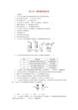 河南省中考化學(xué)復(fù)習(xí) 第2講 碳和碳的氧化物練習(xí).doc