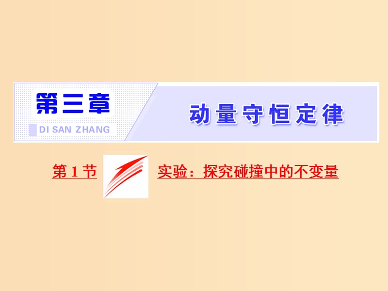 （山東省專用）2018-2019學(xué)年高中物理 第十六章 動(dòng)量守恒定律 第1節(jié) 實(shí)驗(yàn) 探究碰撞中的不變量課件 新人教版選修3-5.ppt_第1頁