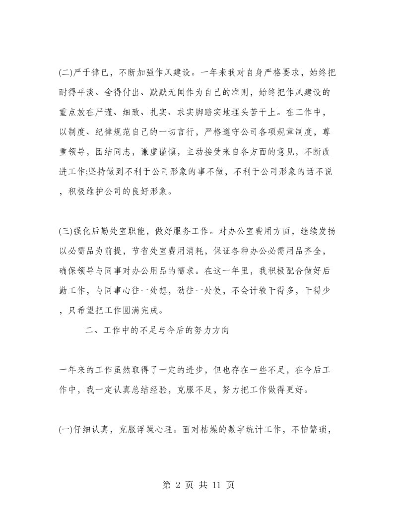 统计员试用期工作总结报告.doc_第2页