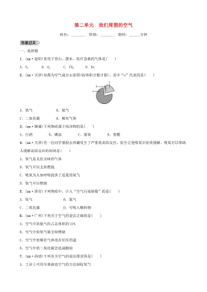 云南省中考化學總復習 第二單元 我們周圍的空氣訓練.doc