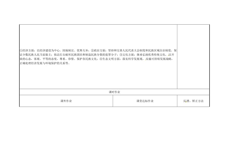 云南省中考政治第三轮复习 课题37 维护民族团结 共享繁荣发展教案.doc_第3页