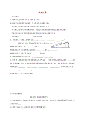 河北省石家莊市八年級物理下冊 第十二章 第3節(jié) 機(jī)械效率學(xué)案（新版）新人教版.doc