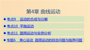 （山東專用）2020版高考物理一輪復(fù)習(xí) 第4章 曲線運(yùn)動(dòng)課件.ppt